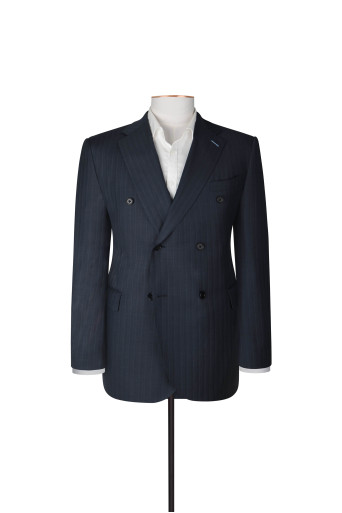 Dark Blue Pinstripe - Classic Tailored Fit