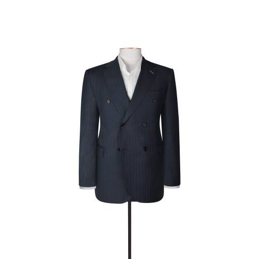 Dark Blue Pinstripe - Classic Tailored Fit