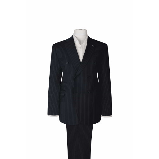 Banker Blue Pinstripe