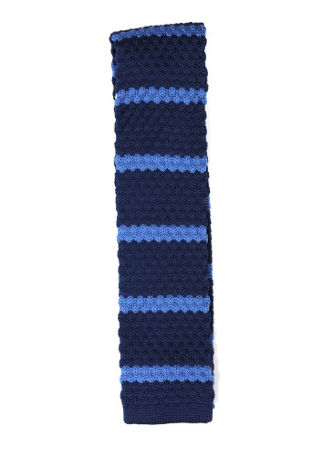 Knitted Blue Stripe