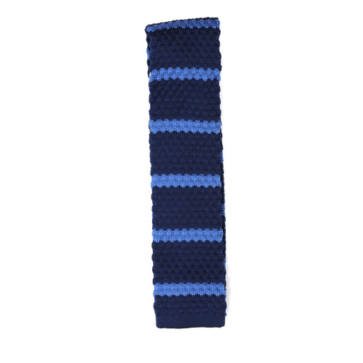 Knitted Blue Stripe
