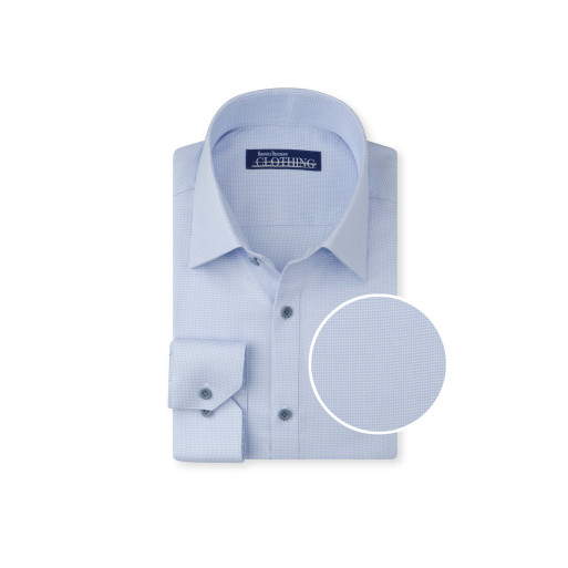 Blue Birdseye - Elegant Business Attire for Professionals
