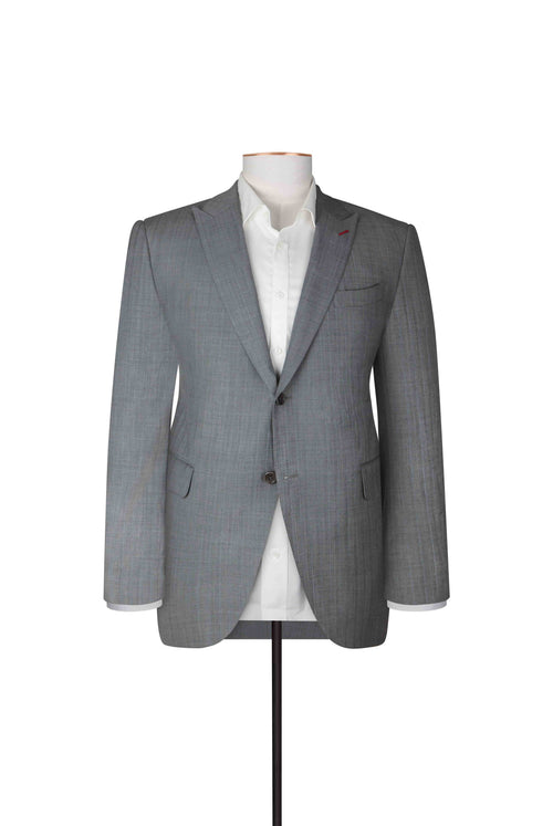 Baby Blue Pinstripe Herringbone