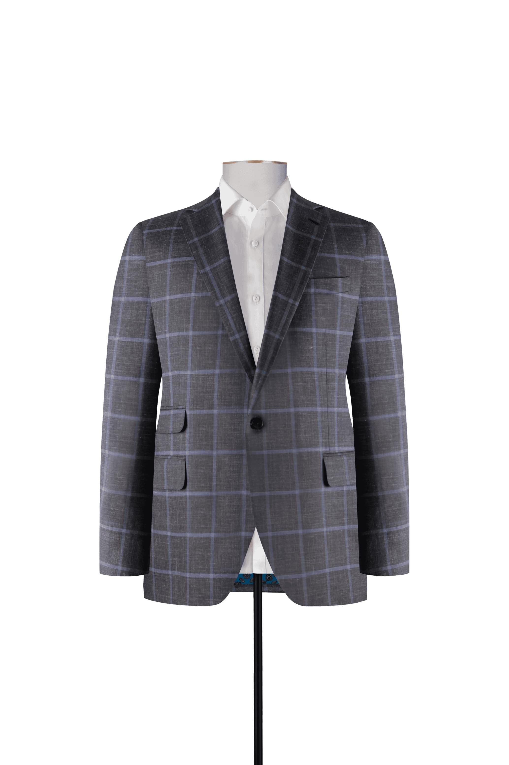 Blue Gray Check