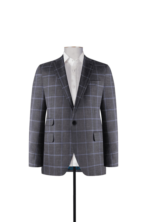 Blue Gray Check