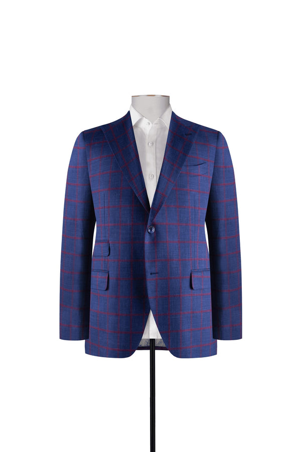 Dark Blue Purple Check