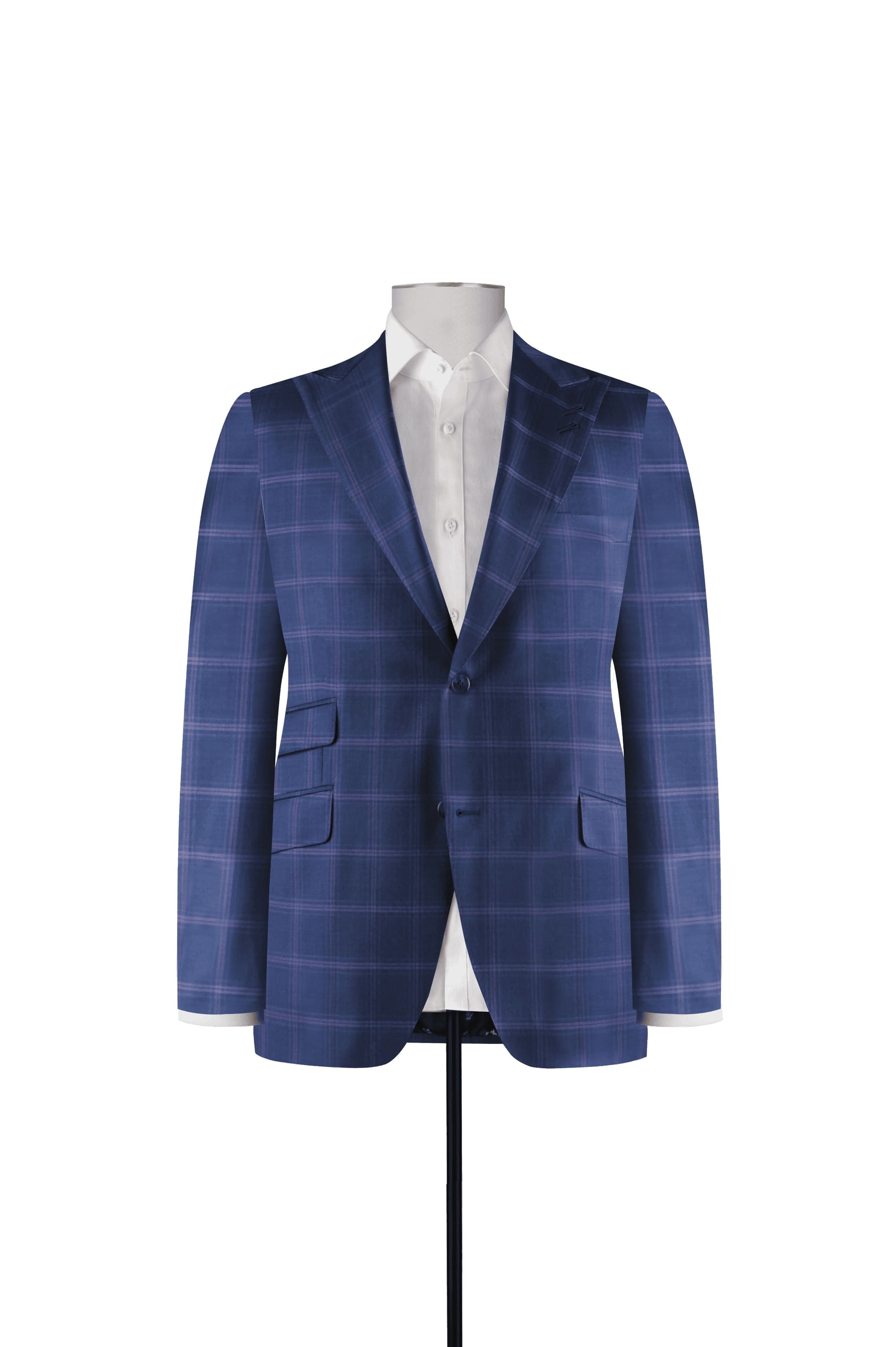 Light Blue Purple Check